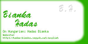 bianka hadas business card